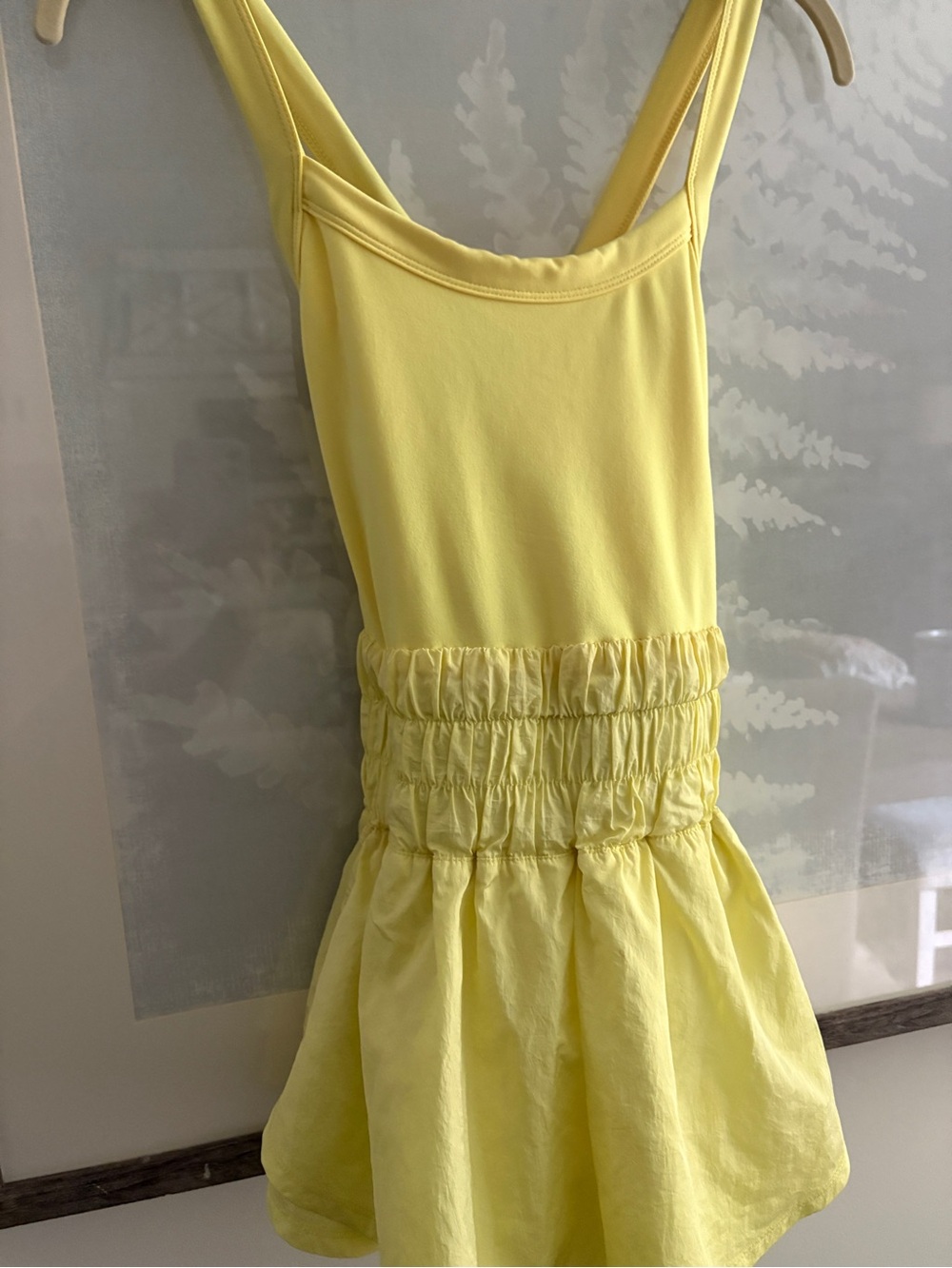 Free People Yellow Athletic dress/shorts